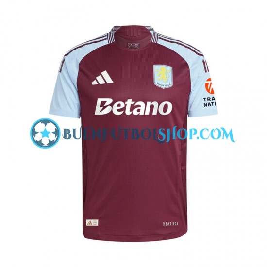 Camiseta de Fútbol Aston Villa 2024-2025 Primera Equipación Manga Corta Hombre