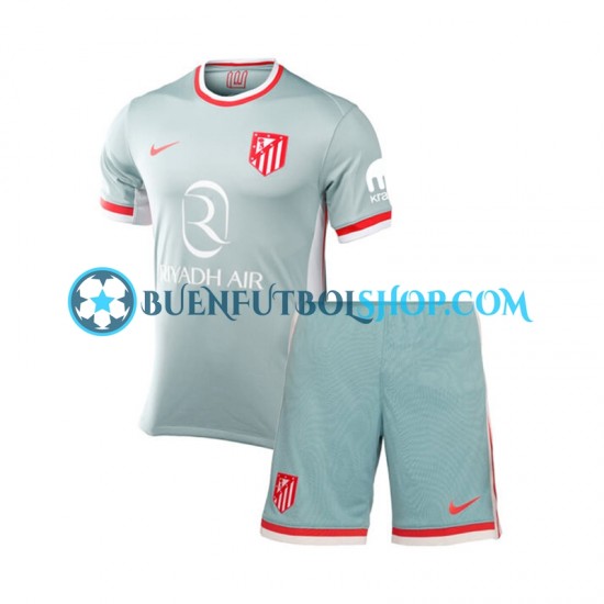 Camiseta de Fútbol Atlético Madrid 2024-2025 Segunda Equipación Manga Corta Niño