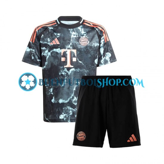 Camiseta de Fútbol Bayern de Múnich 2024-2025 Segunda Equipación Manga Corta Niño