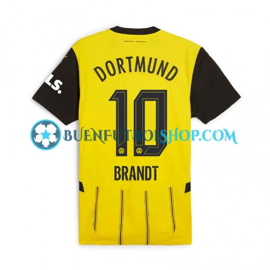 Camiseta de Fútbol Borussia Dortmund Julian Brandt 10 2024-2025 Primera Equipación Manga Corta Hombre