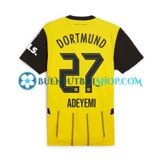 Camiseta de Fútbol Borussia Dortmund Karim Adeyemi 27 2024-2025 Primera Equipación Manga Corta Hombre