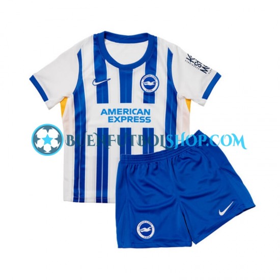 Camiseta de Fútbol Brighton Hove Albion 2024-2025 Primera Equipación Manga Corta Niño