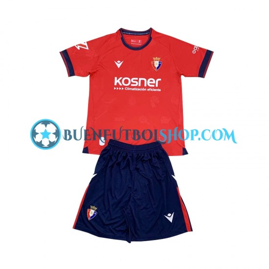 Camiseta de Fútbol CA Osasuna 2024-2025 Primera Equipación Manga Corta Niño