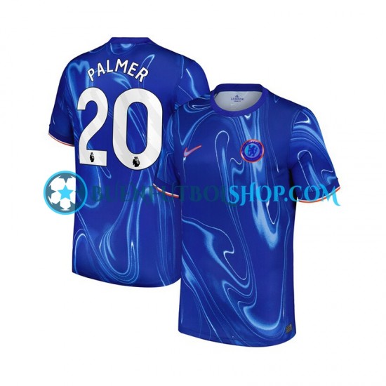 Camiseta de Fútbol Chelsea Cole Palmer 20 2024-2025 Primera Equipación Manga Corta Hombre