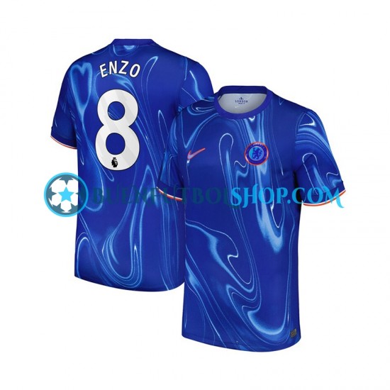 Camiseta de Fútbol Chelsea Enzo 8 2024-2025 Primera Equipación Manga Corta Hombre