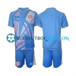 Camiseta de Fútbol Costa Rica Portero 2024 Primera Equipación Azul Manga Corta Niño Camiseta de Fútbol Costa Rica Portero 2024 Primera Equipación Azul Manga Corta Niño