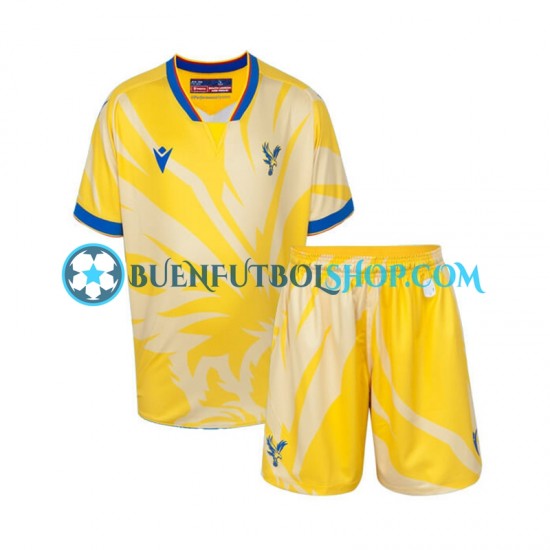 Camiseta de Fútbol Crystal Palace 2024-2025 Segunda Equipación Manga Corta Niño