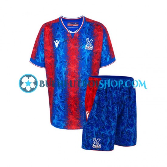 Camiseta de Fútbol Crystal Palace 2024-2025 Primera Equipación Manga Corta Niño