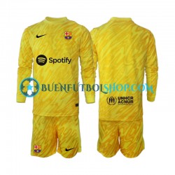 Camiseta de Fútbol FC Barcelona Portero 2024-2025 Segunda Equipación Manga Larga Niño Camiseta de Fútbol FC Barcelona Portero 2024-2025 Segunda Equipación Manga Larga Niño
