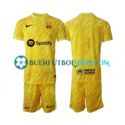 Camiseta de Fútbol FC Barcelona Portero 2024-2025 Segunda Equipación Manga Corta Niño Camiseta de Fútbol FC Barcelona Portero 2024-2025 Segunda Equipación Manga Corta Niño