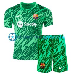 Camiseta de Fútbol FC Barcelona Portero 2024-2025 Primera Equipación Verde Manga Corta Niño Camiseta de Fútbol FC Barcelona Portero 2024-2025 Primera Equipación Verde Manga Corta Niño