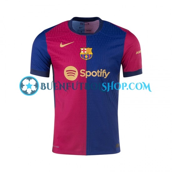 Camiseta de Fútbol FC Barcelona 2024-2025 Primera Equipación Manga Corta Hombre