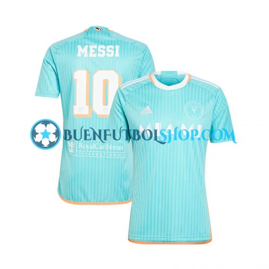 Camiseta de Fútbol Inter Miami Lionel Messi 10 2024-2025 Tercera Equipación Manga Corta Hombre