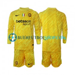 Camiseta de Fútbol Inter Milan Portero 2024-2025 Segunda Equipación Manga Larga Niño Camiseta de Fútbol Inter Milan Portero 2024-2025 Segunda Equipación Manga Larga Niño