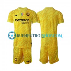 Camiseta de Fútbol Inter Milan Portero 2024-2025 Segunda Equipación Manga Corta Niño Camiseta de Fútbol Inter Milan Portero 2024-2025 Segunda Equipación Manga Corta Niño