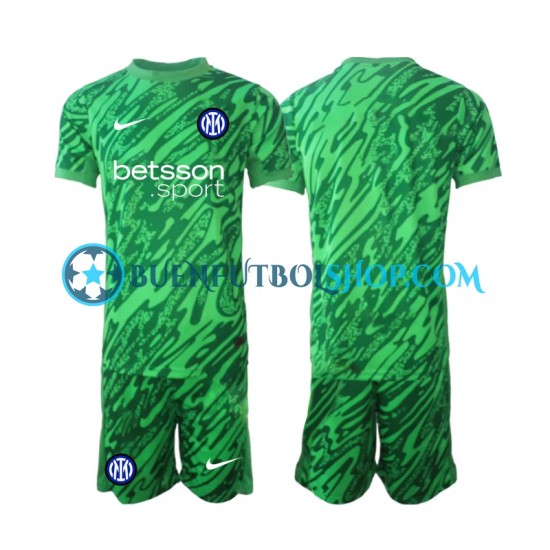 Camiseta de Fútbol Inter Milan Portero 2024-2025 Primera Equipación Manga Corta Niño