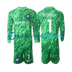 Camiseta de Fútbol Inter Milan Portero Yann Sommer 1 2024-2025 Primera Equipación Manga Larga Niño Camiseta de Fútbol Inter Milan Portero Yann Sommer 1 2024-2025 Primera Equipación Manga Larga Niño