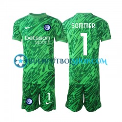 Camiseta de Fútbol Inter Milan Portero Yann Sommer 1 2024-2025 Primera Equipación Manga Corta Niño Camiseta de Fútbol Inter Milan Portero Yann Sommer 1 2024-2025 Primera Equipación Manga Corta Niño