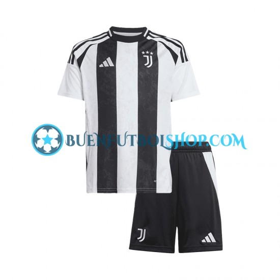 Camiseta de Fútbol Juventus 2024-2025 Primera Equipación Manga Corta Niño