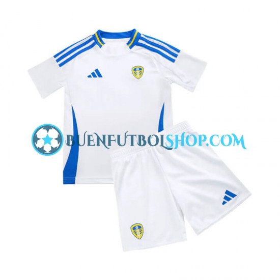 Camiseta de Fútbol Leeds United 2024-2025 Primera Equipación Manga Corta Niño