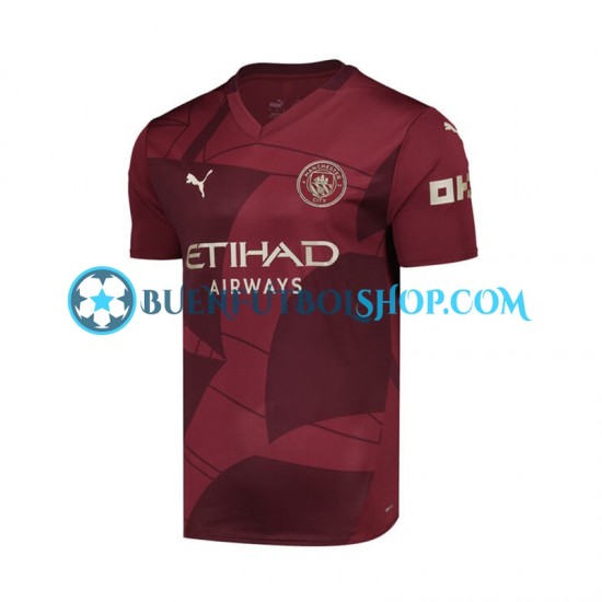 Camiseta de Fútbol Manchester City 2024-2025 Tercera Equipación Manga Corta Hombre