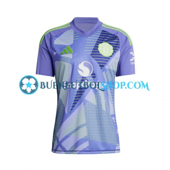 Camiseta de Fútbol Manchester United Portero 2024-2025 Primera Equipación Manga Corta Hombre