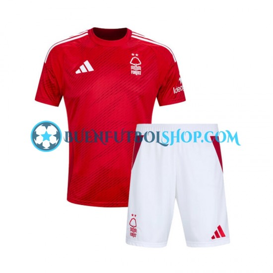 Camiseta de Fútbol Nottingham Forest 2024-2025 Primera Equipación Manga Corta Niño