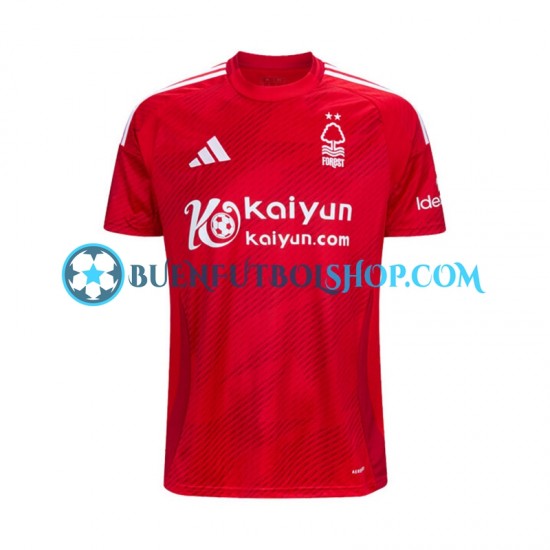 Camiseta de Fútbol Nottingham Forest 2024-2025 Primera Equipación Manga Corta Hombre