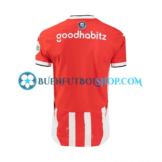 Camiseta de Fútbol PSV Eindhoven 2024-2025 Primera Equipación Manga Corta Hombre