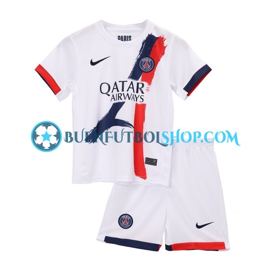 Camiseta de Fútbol Paris Saint-Germain 2024-2025 Segunda Equipación Manga Corta Niño