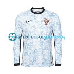 Camiseta de Fútbol Portugal Euro 2024 Segunda Equipación Manga Larga Hombre Camiseta de Fútbol Portugal Euro 2024 Segunda Equipación Manga Larga Hombre