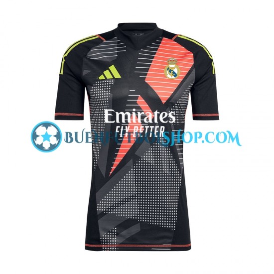 Camiseta de Fútbol Real Madrid Portero 2024-2025 Segunda Equipación Manga Corta Hombre