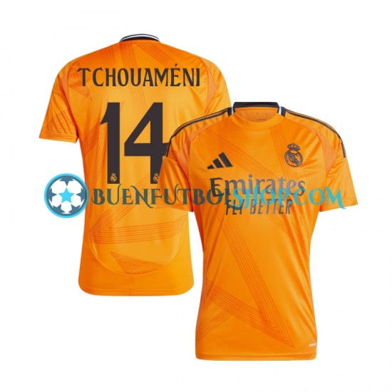 Camiseta de Fútbol Real Madrid Tchouameni 14 2024-2025 Segunda Equipación Manga Corta Hombre