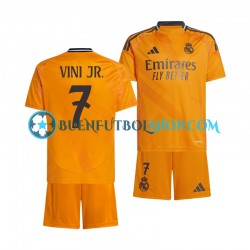 Camiseta de Fútbol Real Madrid VINI JR 7 2024-2025 Segunda Equipación Manga Corta Niño Camiseta de Fútbol Real Madrid VINI JR 7 2024-2025 Segunda Equipación Manga Corta Niño