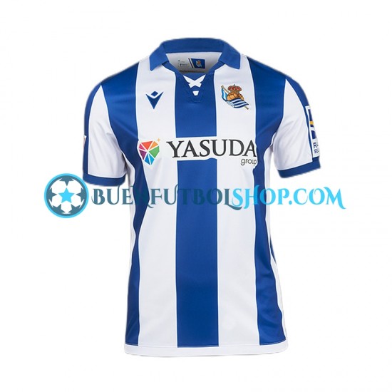 Camiseta de Fútbol Real Sociedad 2024-2025 Primera Equipación Manga Corta Hombre