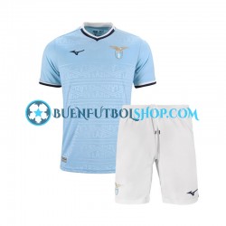 Camiseta de Fútbol SS Lazio 2024-2025 Primera Equipación Manga Corta Niño