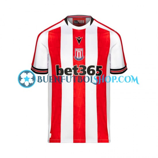 Camiseta de Fútbol Stoke City 2024-2025 Primera Equipación Manga Corta Hombre