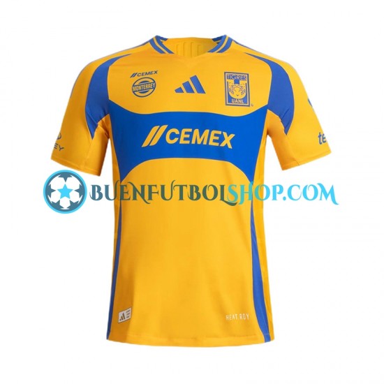 Camiseta de Fútbol Tigres UANL 2024-2025 Primera Equipación Manga Corta Hombre