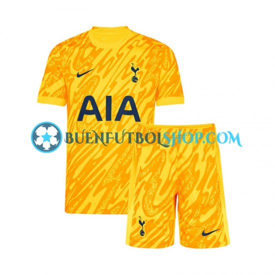 Camiseta de Fútbol Tottenham Hotspur Portero 2024-2025 Primera Equipación Manga Corta Niño