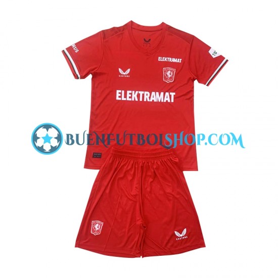 Camiseta de Fútbol Twente 2024-2025 Primera Equipación Manga Corta Niño