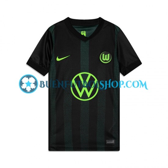 Camiseta de Fútbol VfL Wolfsburg 2024-2025 Segunda Equipación Manga Corta Hombre