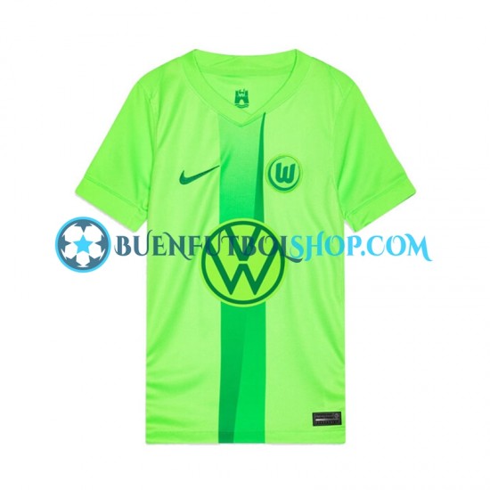 Camiseta de Fútbol VfL Wolfsburg 2024-2025 Primera Equipación Manga Corta Hombre