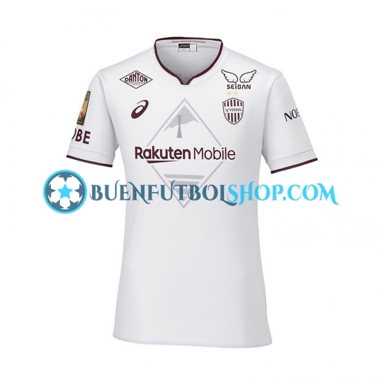 Camiseta de Fútbol Vissel Kobe 2024-2025 Segunda Equipación Manga Corta Hombre