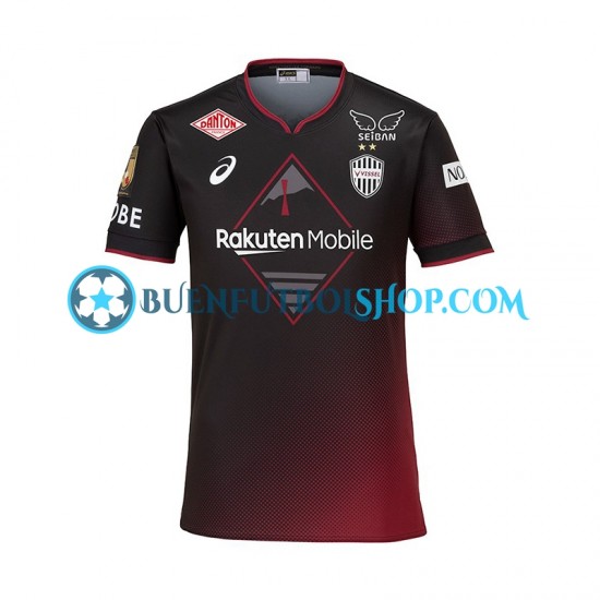 Camiseta de Fútbol Vissel Kobe 2024-2025 Primera Equipación Manga Corta Hombre