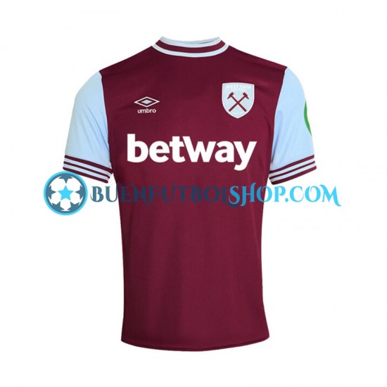 Camiseta de Fútbol West Ham United 2024-2025 Primera Equipación Manga Corta Hombre