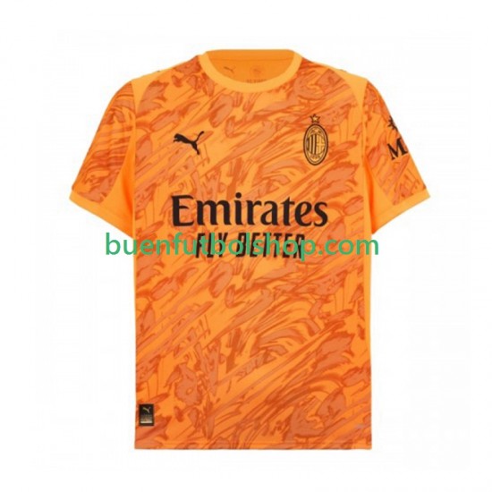 Camiseta de Fútbol AC Milan Portero 2025-2026 Tercera Equipación Manga Corta Hombre