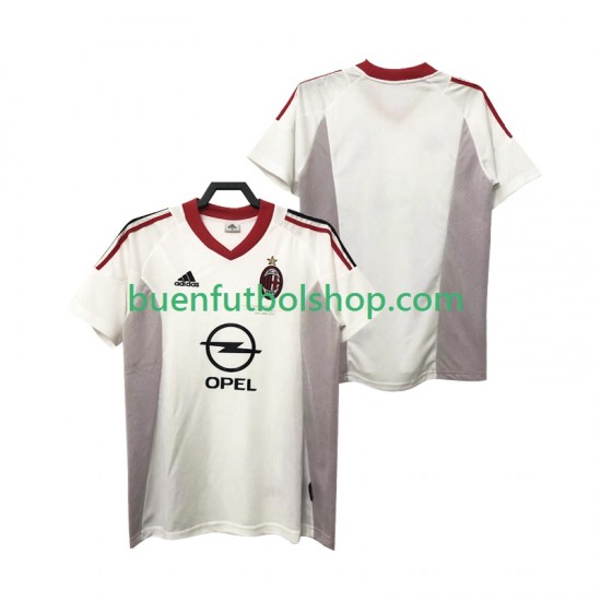 Camiseta de Fútbol AC Milan Retro 2004 2005 Segunda Equipación Manga Corta Hombre Camiseta de Fútbol AC Milan Retro 2004 2005 Segunda Equipación Manga Corta Hombre