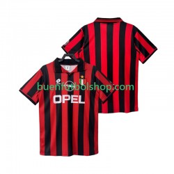 Camiseta de Fútbol AC Milan Retro 1996 1997 Primera Equipación Manga Corta Hombre Camiseta de Fútbol AC Milan Retro 1996 1997 Primera Equipación Manga Corta Hombre