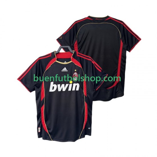 Camiseta de Fútbol AC Milan Retro 2006 2007 Tercera Equipación Manga Corta Hombre Camiseta de Fútbol AC Milan Retro 2006 2007 Tercera Equipación Manga Corta Hombre
