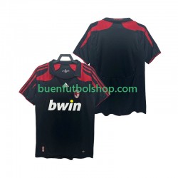 Camiseta de Fútbol AC Milan Retro 2007 2008 Tercera Equipación Manga Corta Hombre